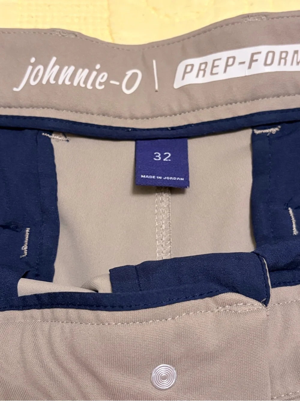 johnnie-O Men's Flat Front Shorts in Khaki